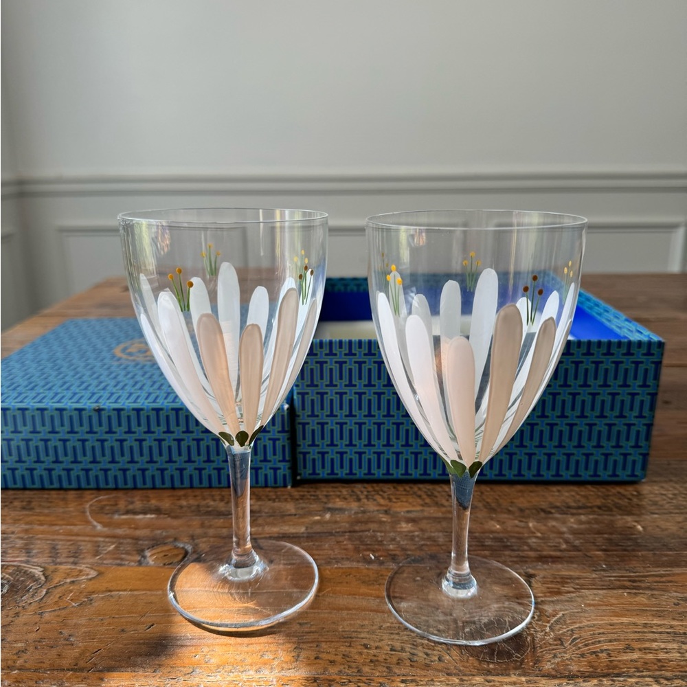 Tory Burch Spring Meadow Water Glasses